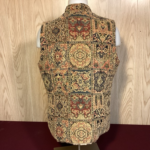 Vintage Orvis Womens Tapestry Vest made in USA size Medium - Picture 4 of 9